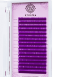 Цветные ресницы Enigma микс 0,07/D/8-13 mm "Фиолетовый" (16 линий)