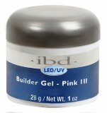 18024 IBD LED/UV Builder Gel Pink III, 28 г. – конструирующий камуфлирующий розовый гель №3 (холодны