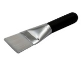 Кисть для тела прямая  черная ручка 16 см ( ширина ворса 4 см)